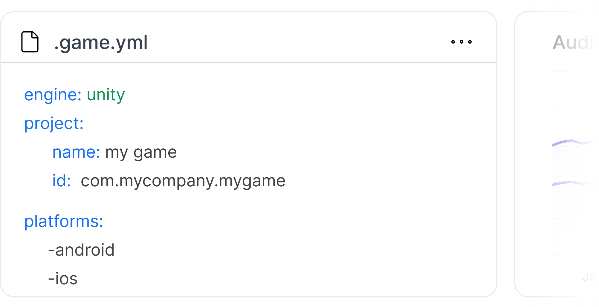 Configure: